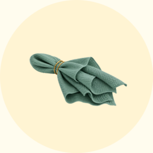 Stoffserviette Musselin, altrosa